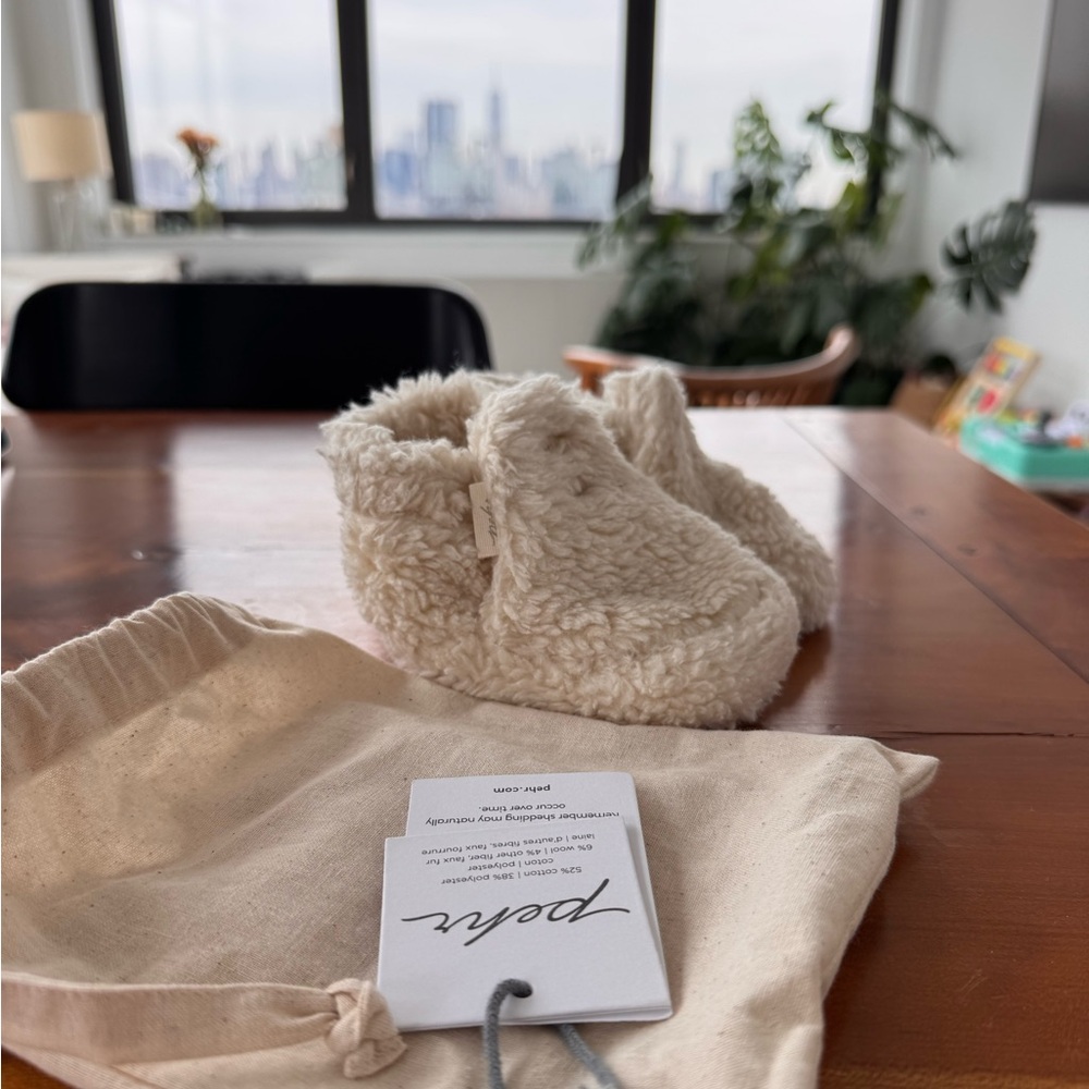 Pehr Sherpa Bootie 6-12mo NWT